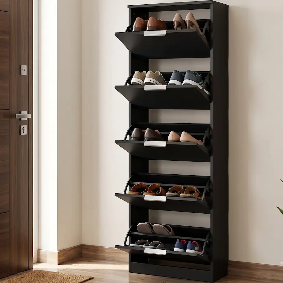 Metal shoe rack for home entrance — Tap to Easy Hyderabad